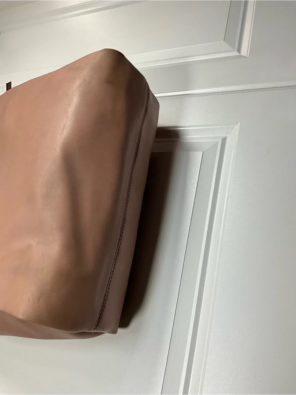 Nine West Blush Pink Faux Leather Chain Strap Tote Shoulder Handbag